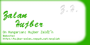 zalan hujber business card